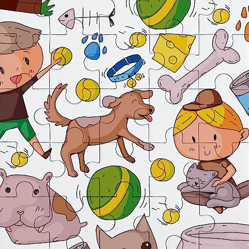 10 Fogli di Puzzle Vuoto Bianco, 10x15cm Pezzi di