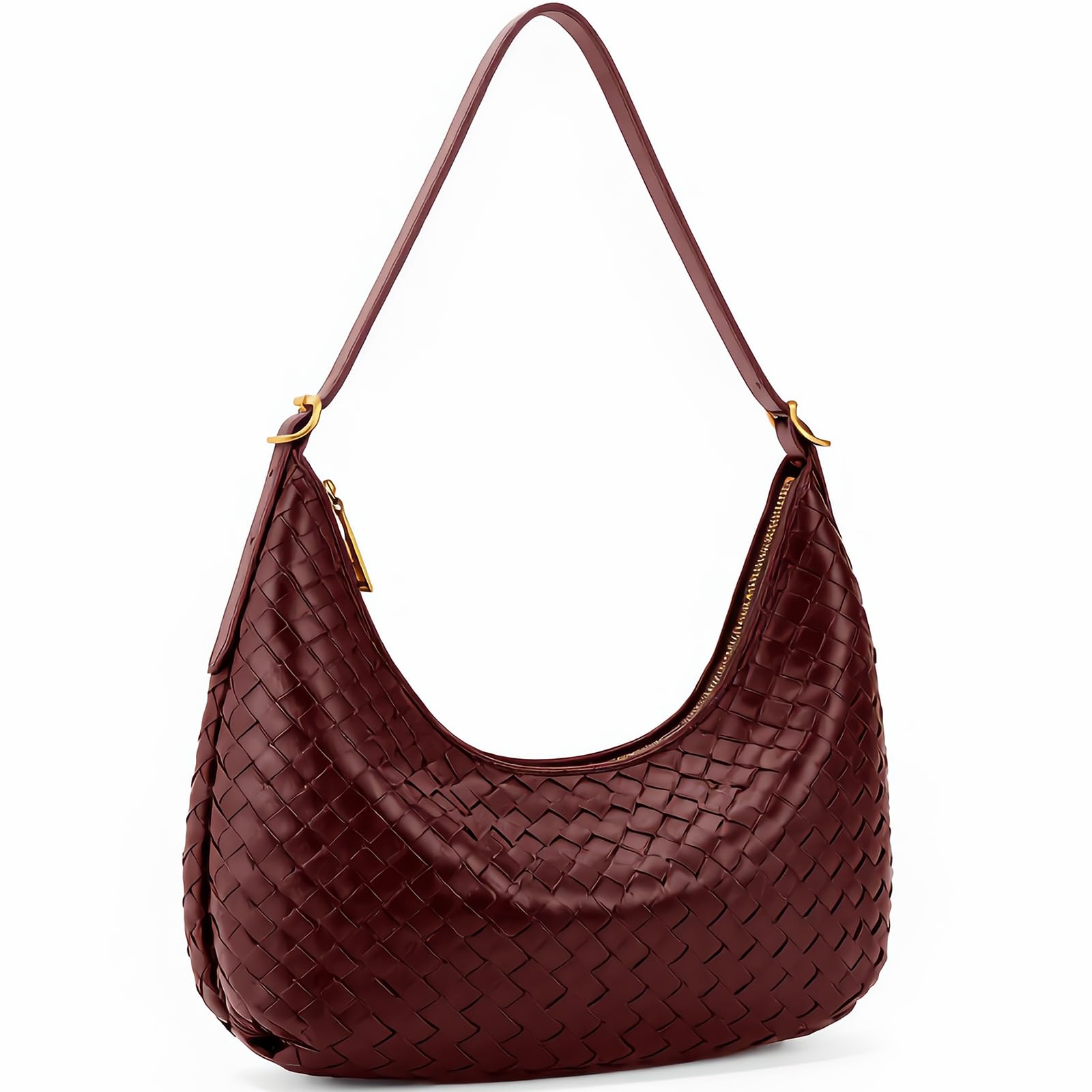 Shoulder Bag Handbag for Women Crossbody Tote Bags Woven Purse Clutch Women's Medium Underarm Hobo With Pocket Large