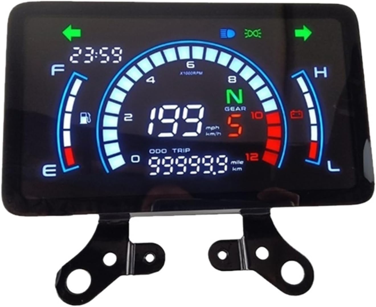 Speedometer Odometer Motorbike Multifunctional Tachometer Digital Motorbike Dashboard with Speedometer Gauge Accurate Readings Suitable for 150