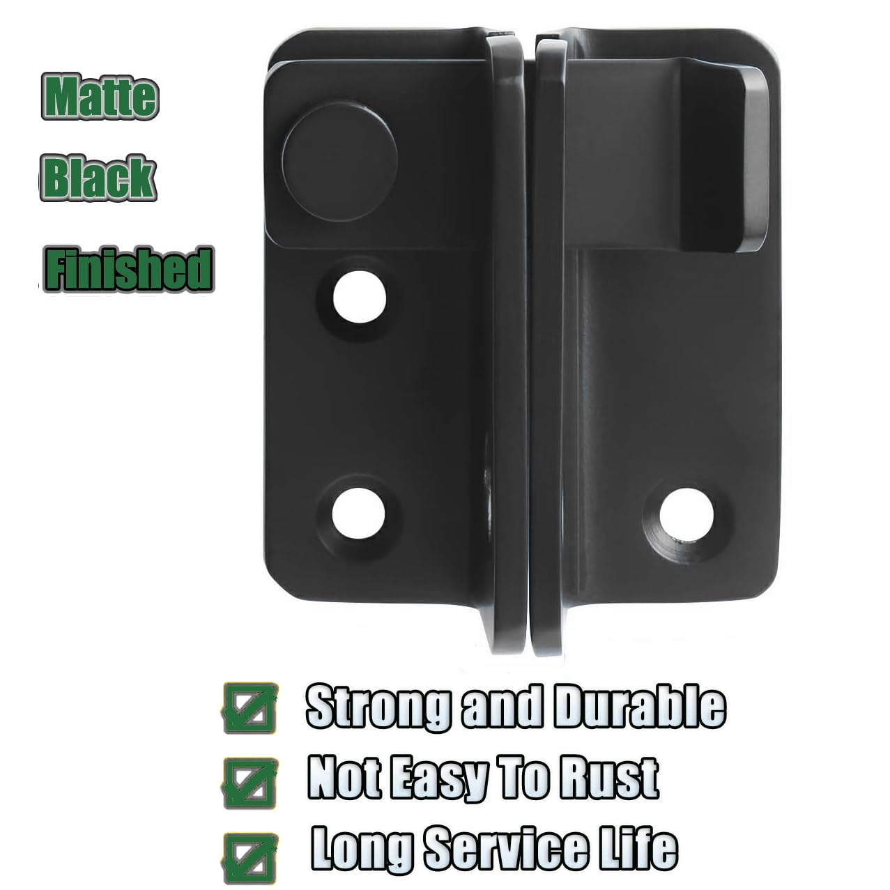 Chiavistello A Scatto In Acciaio Inossidabile - Piccolo 40x45mm, Per Cancelli, Porte E Recinzioni - Foto 4