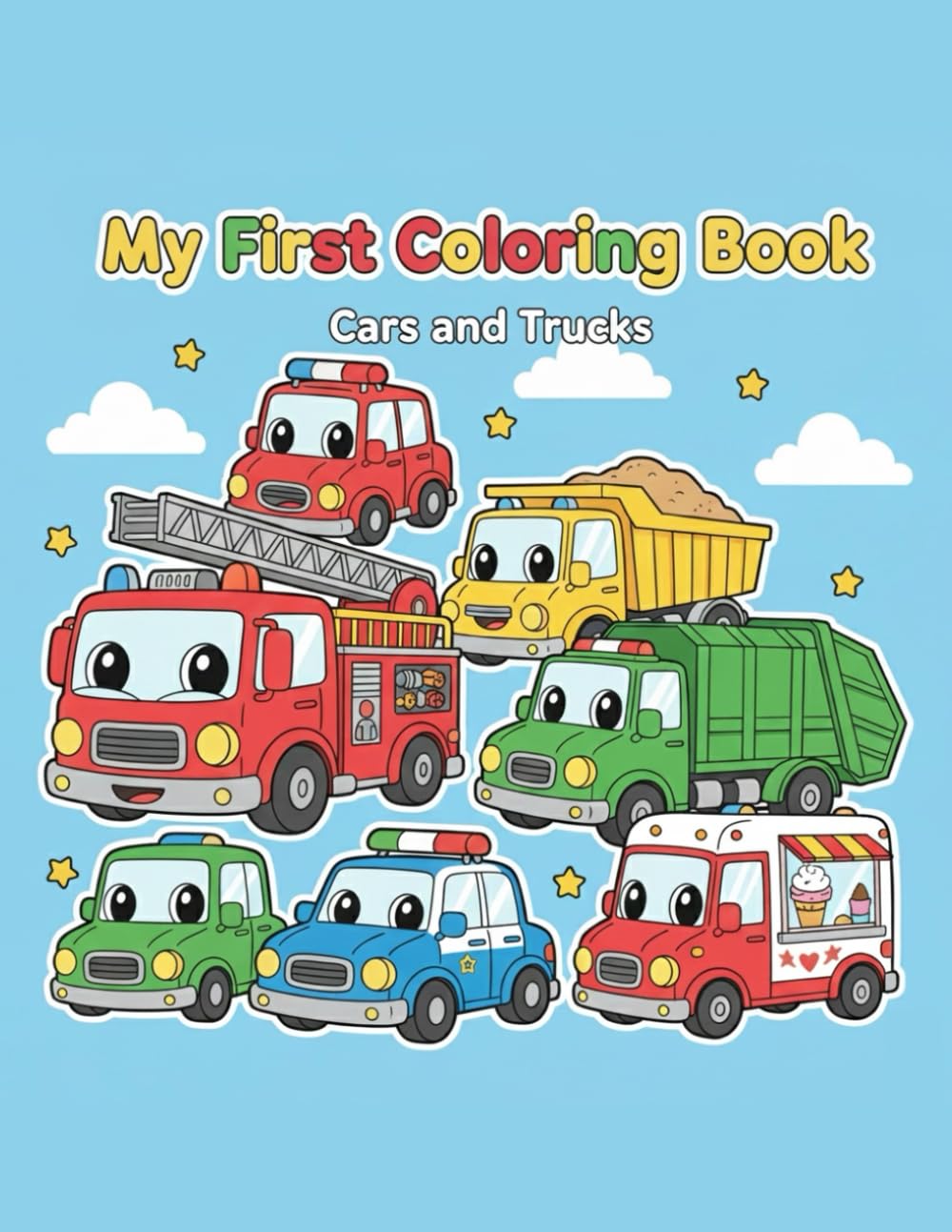 My First Coloring Book: Cars and Trucks