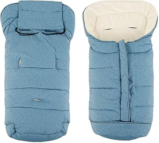 JHION Universal Winter Footmuff for Pram Children Baby Car Seat Sleeping Bag Waterproof Cosytoes Buggy Windproof Comfortable Toes Apron Liner Buggy Pram Stroller Blue