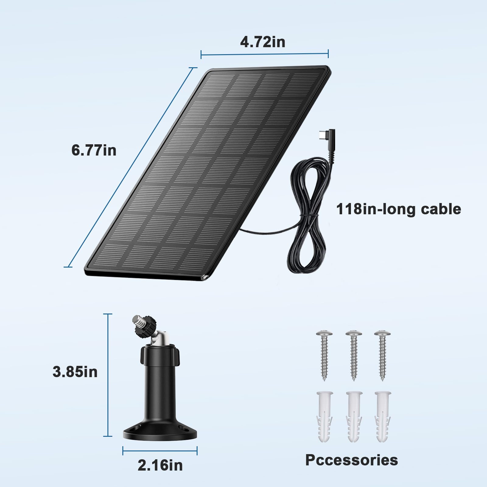 Panneau solaire pour porte automatique de poulailler - étanche