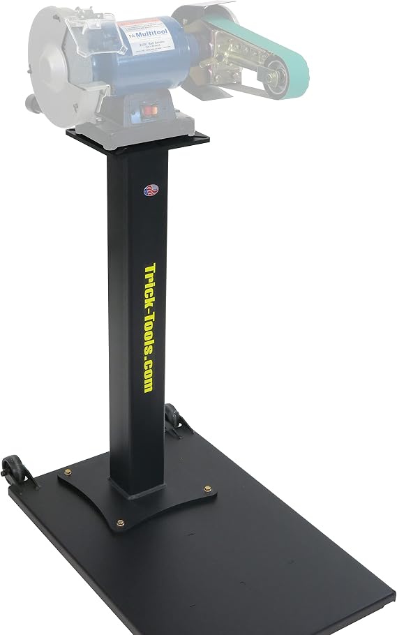 Trick-Tools Versa-Mount Heavy-Duty Mobile Vise and Grinder Floor Pedestal, Made in the USA