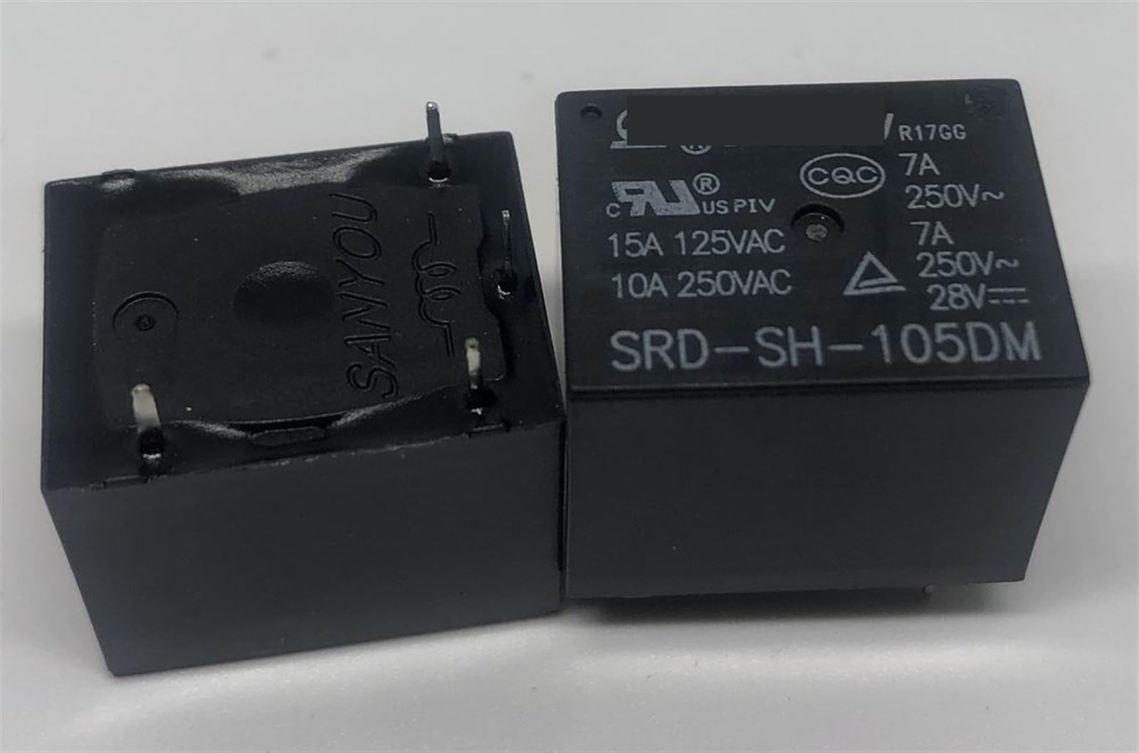Relais SRDI-SH-112DM haute performance de commutation 12V 10A 4 broches pour carte de commande