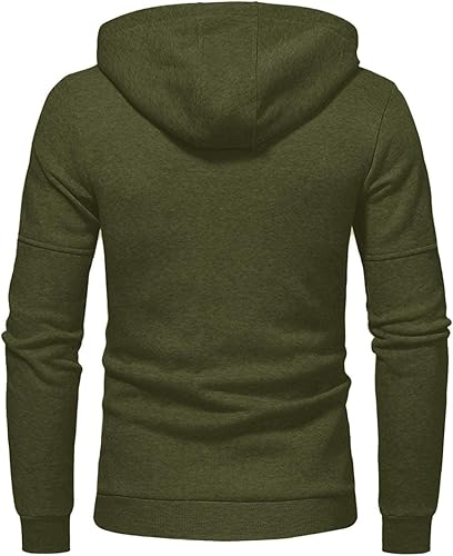 Miniatura 4 de Sudaderas con capucha para hombre, con cremallera, ligeras, de manga larga, deportivas, con bolsillo con cremallera