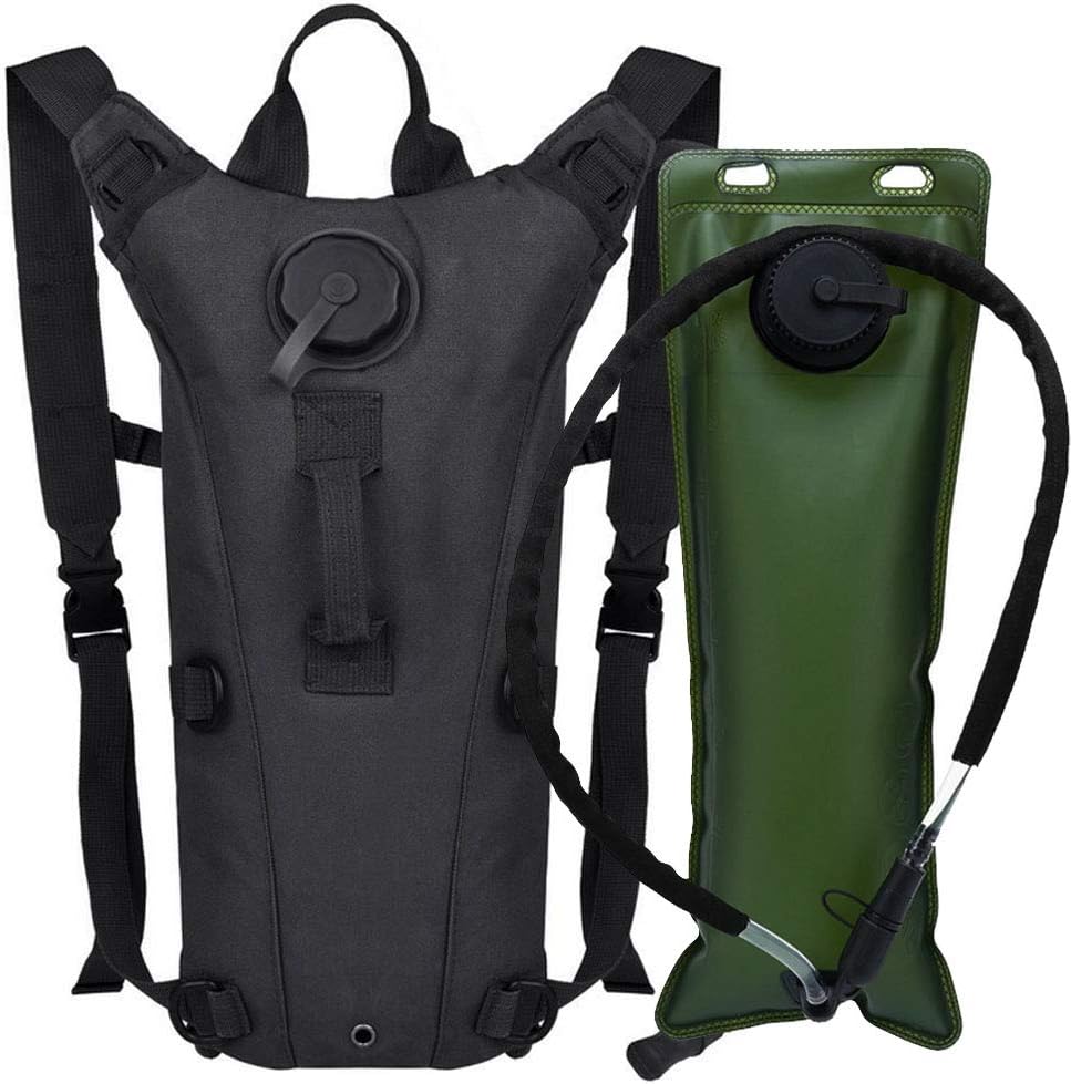ATBP Military 3L Hydration Pack Reservoir Water Bladder Daypack Camel Backpack Hydration Pack with Water Bladder,Lightweight,BPA Free,for Running Cycling Hiking