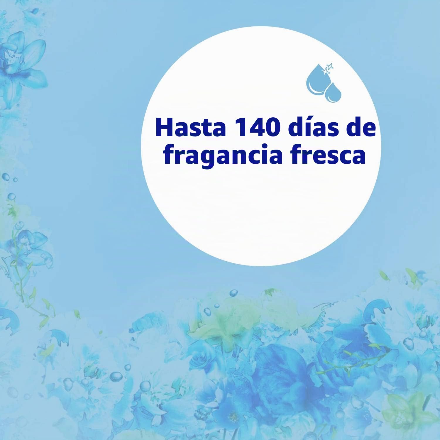 Vernel Azul Oxygen Suavizante Lavadora Concentrado Perfumado, Intensa Frescura y Suavidad, 8 x 52 Lavados
