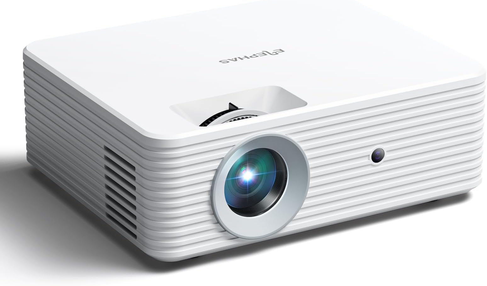 ELEPHAS Projector, GC333 Portable Projector with 4500 Lumens and Full HD 1080p, 180” Display and 50000 Hours Lamp Life LED Video Projector, Compatible with USB/HD/Sd/Av/VGA for Home Theater, White