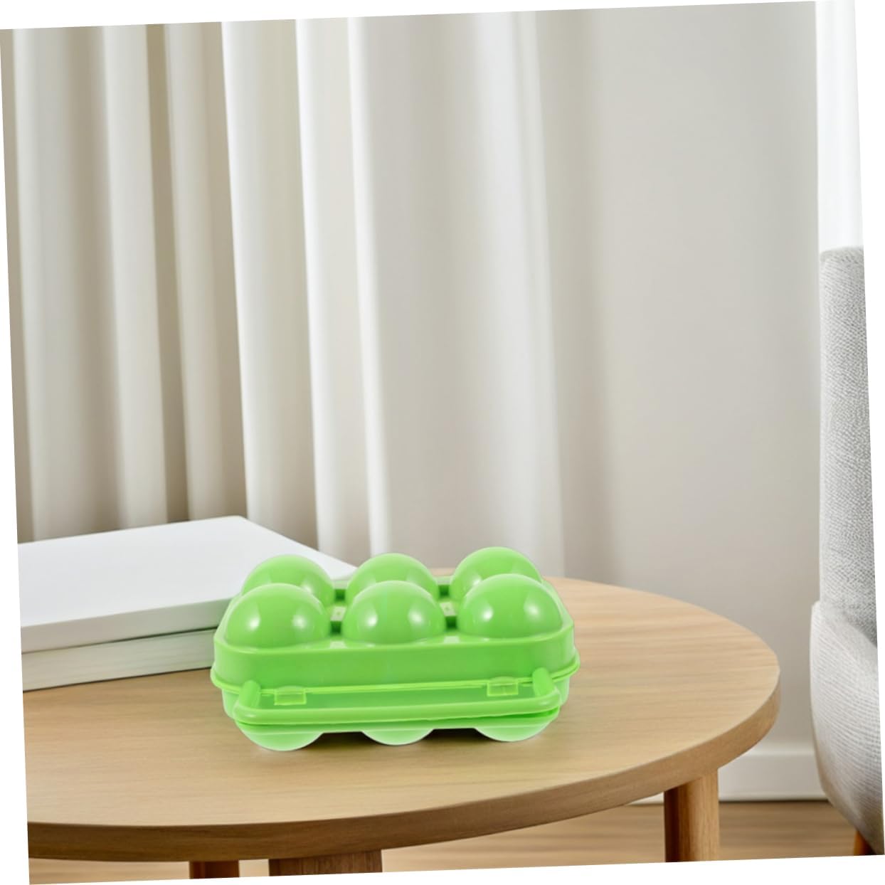 2pcs Plastic Camping Egg Holder Egg Storage Case Outdoor Carrier Cartons for Chicken Portable Travel Container