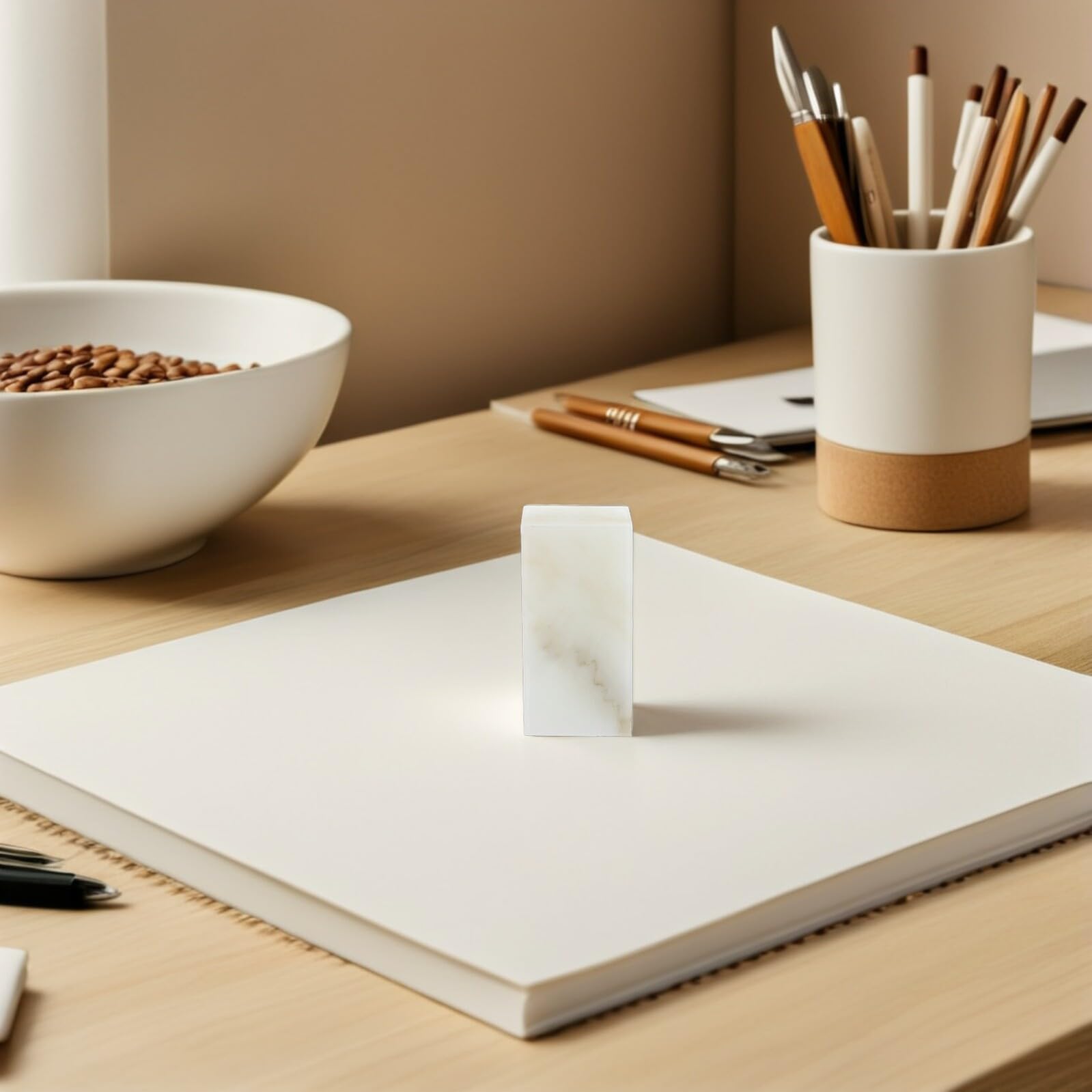 Chinesische Kalligrafie Stempel Kompatibel mit Verschiedenen Tinten 4 Stück aus Stein im Japanischen Stil Zufällige Farbe für Kunststudio und Lernzwecke