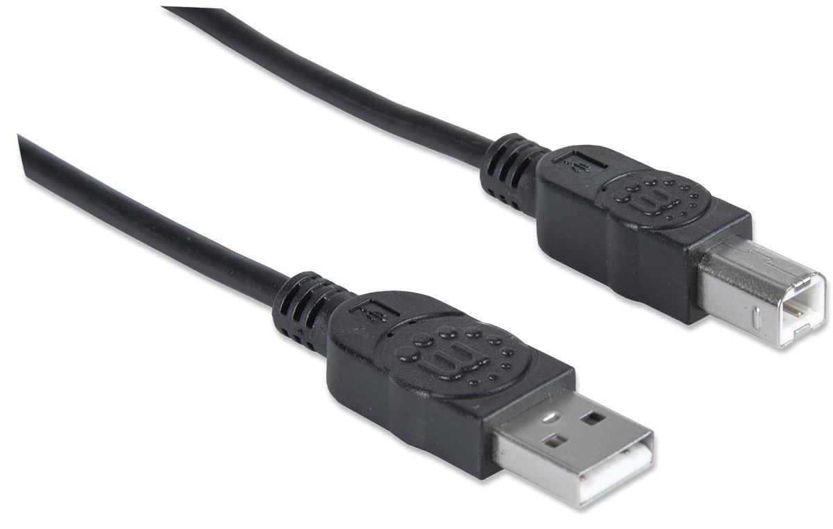Amazon.com: MANHATTAN Hi-Speed USB 2.0 Cable A-B M/M 5m Black