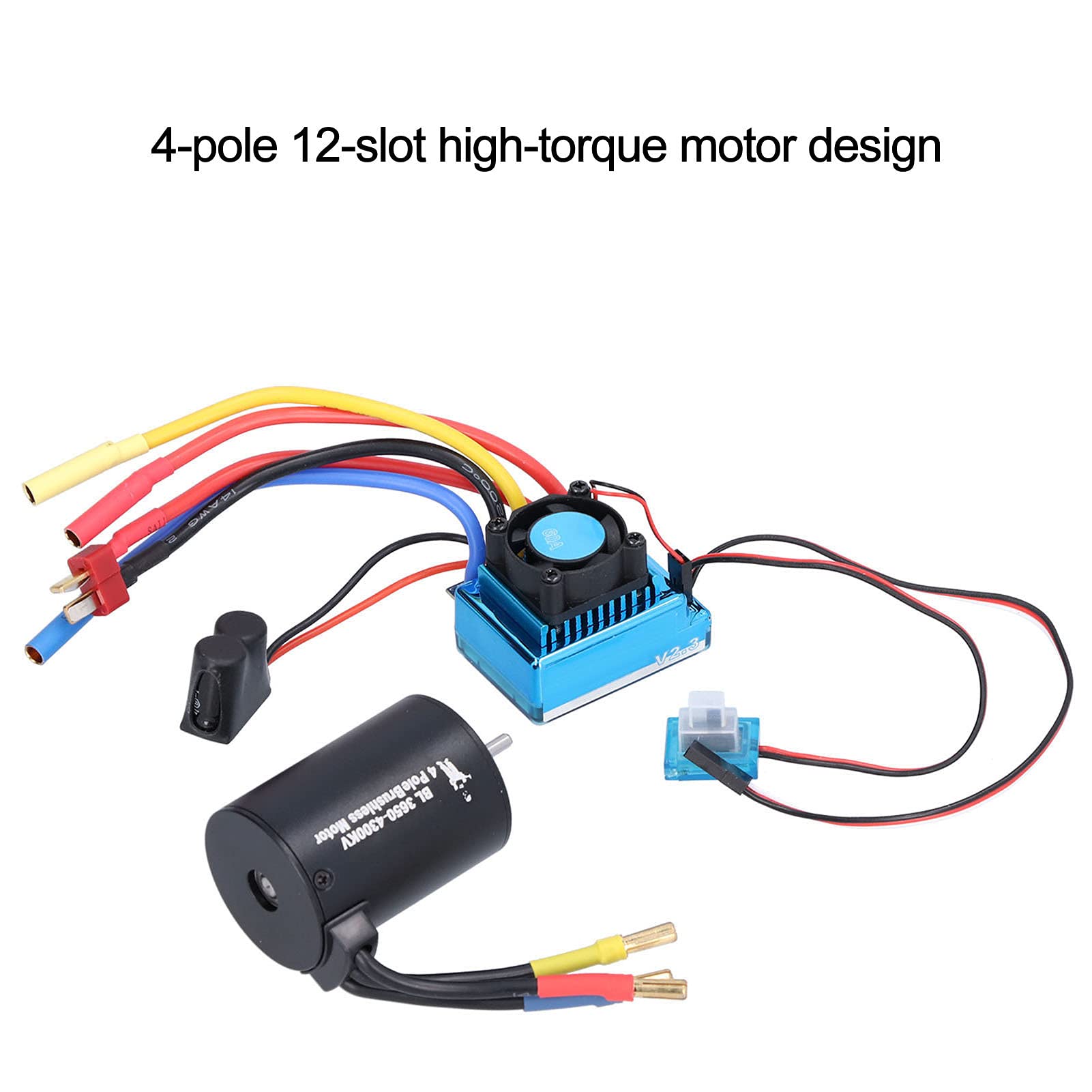 Silnik Bezszczotkowy 3650 z 60A ESC do Samochodu RC