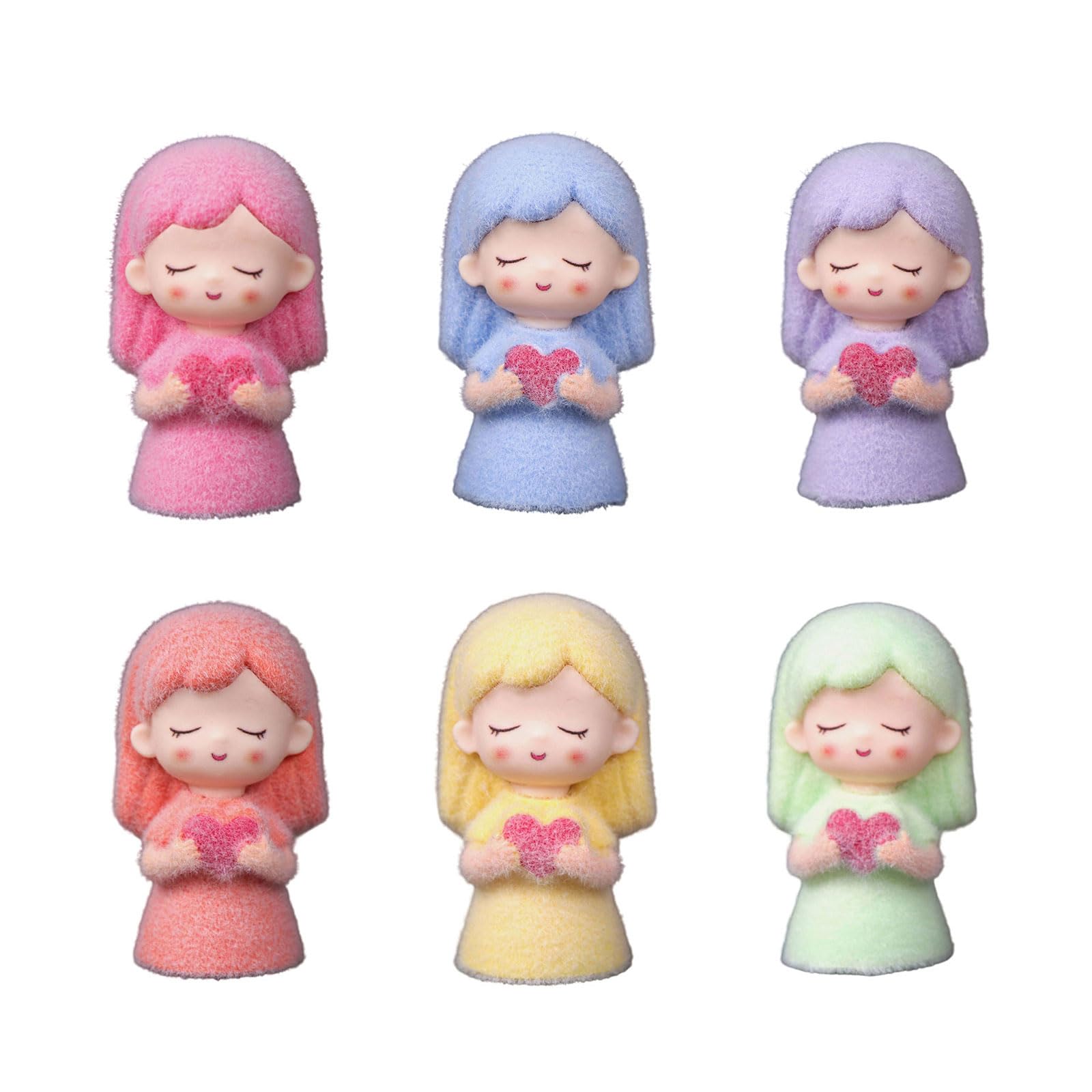 hogtnd Holding Heart Girl Figures Resin Girl Statues Sculpture Table Ornament Home Decorations Wedding Table Ornament