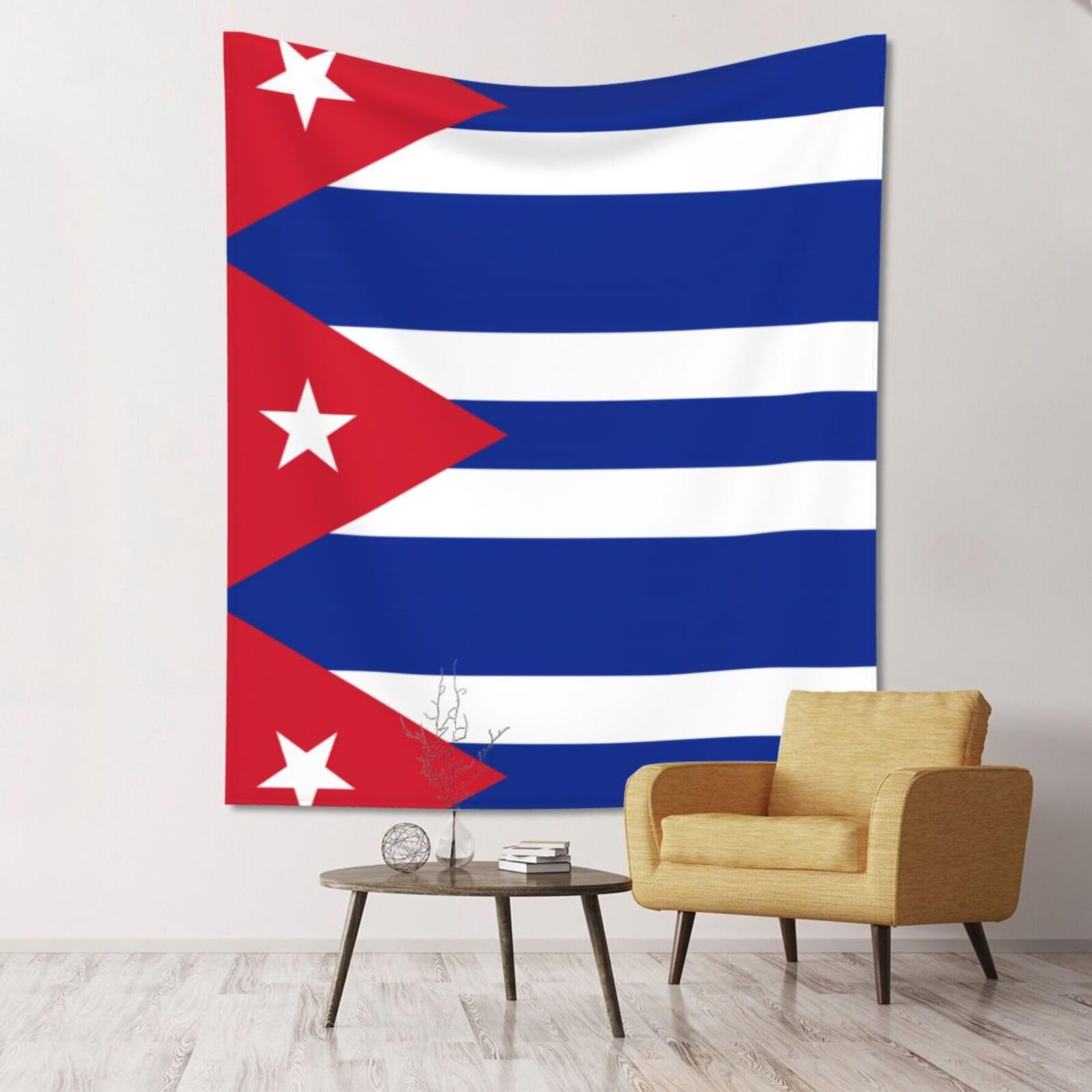 ZZYYDS Floral Wall Decor Tapestry Cuban flag for Living Room Dormitory Home Decor Party Background, 60x51 Inch (Vertical)