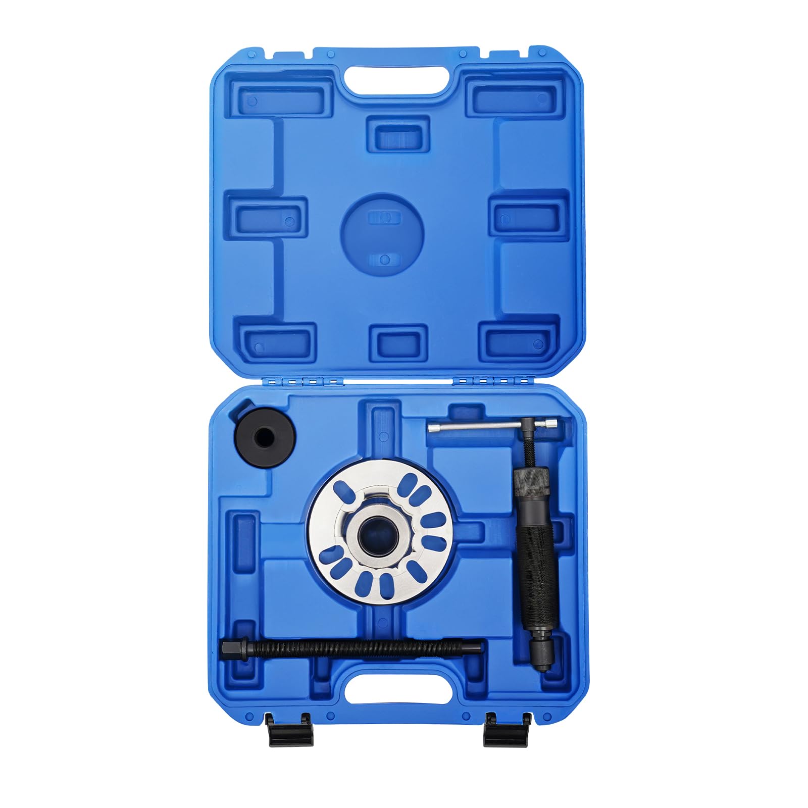 Juego de extractores de eje de transmisión 10T, juego de extractores de rodamientos hidráulicos para bujes de 4 o 5 agujeros con una circunferencia de tornillo de 96 – 125 cm, color azul
