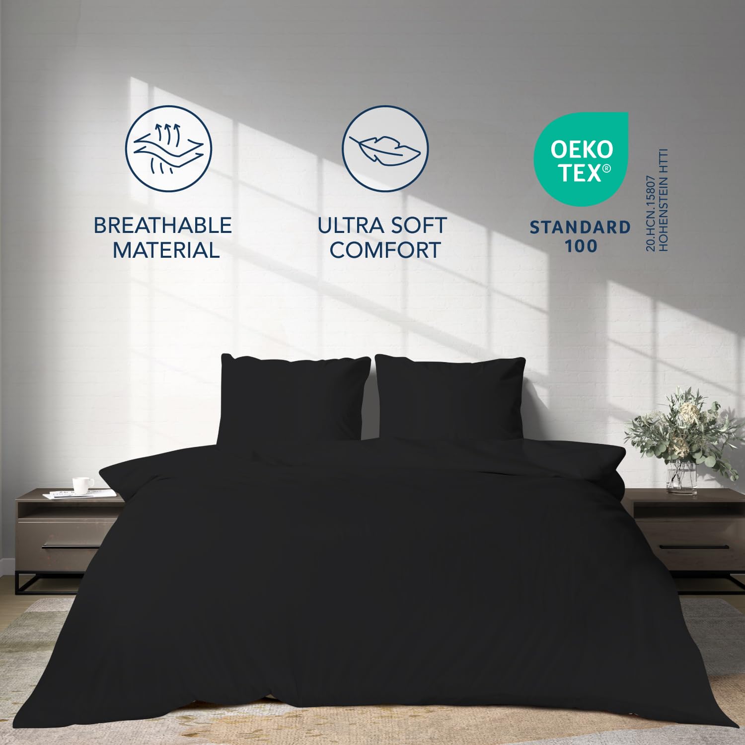 Dreamzie beddengoedset 160 x 200 4-delig dekbedovertrek 240x260 cm