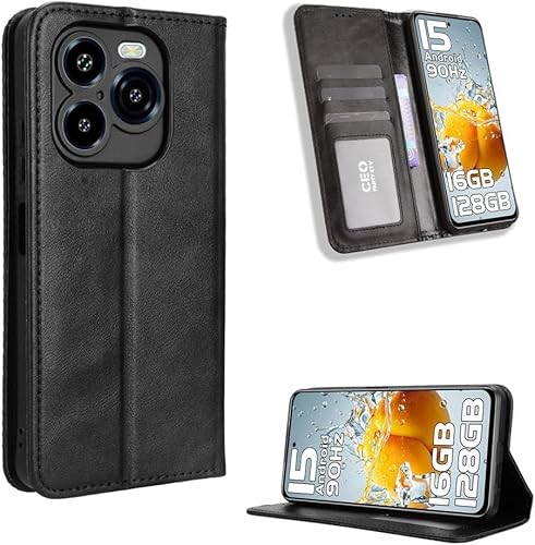 For OUKITEL C69 �P�[�X �蒠�^ �J�o�[PU���U�[ �g�уP�[�X �X�}�z�P�[�X �C�菝�h�~ �ϏՌ� �}�O�l�b�g�� �y�� �S�ʕی� �J�[�h���[ ���u���@�\�Ή� �w��h�~�g�� �u���b�N OUKITEL C65/C65 PRO �Ή�