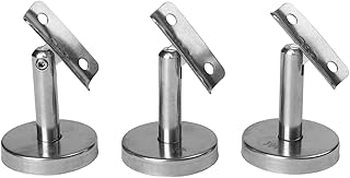 Stabile verstellbare Halterungen für Handläufe, 3 Stück, bewegliche Edelstahlstütze (60 mm-A)