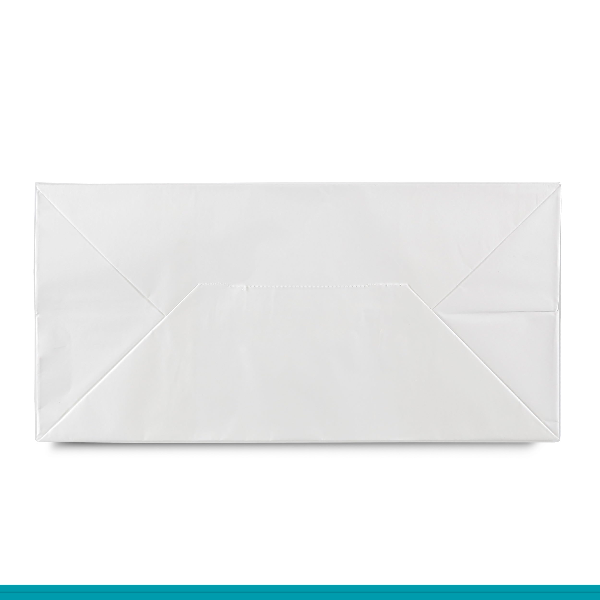250 Tragetaschen, Papier Weiß 26 + 17 X 25 Cm, Papiertüten Mit Tragegriff, 27,90