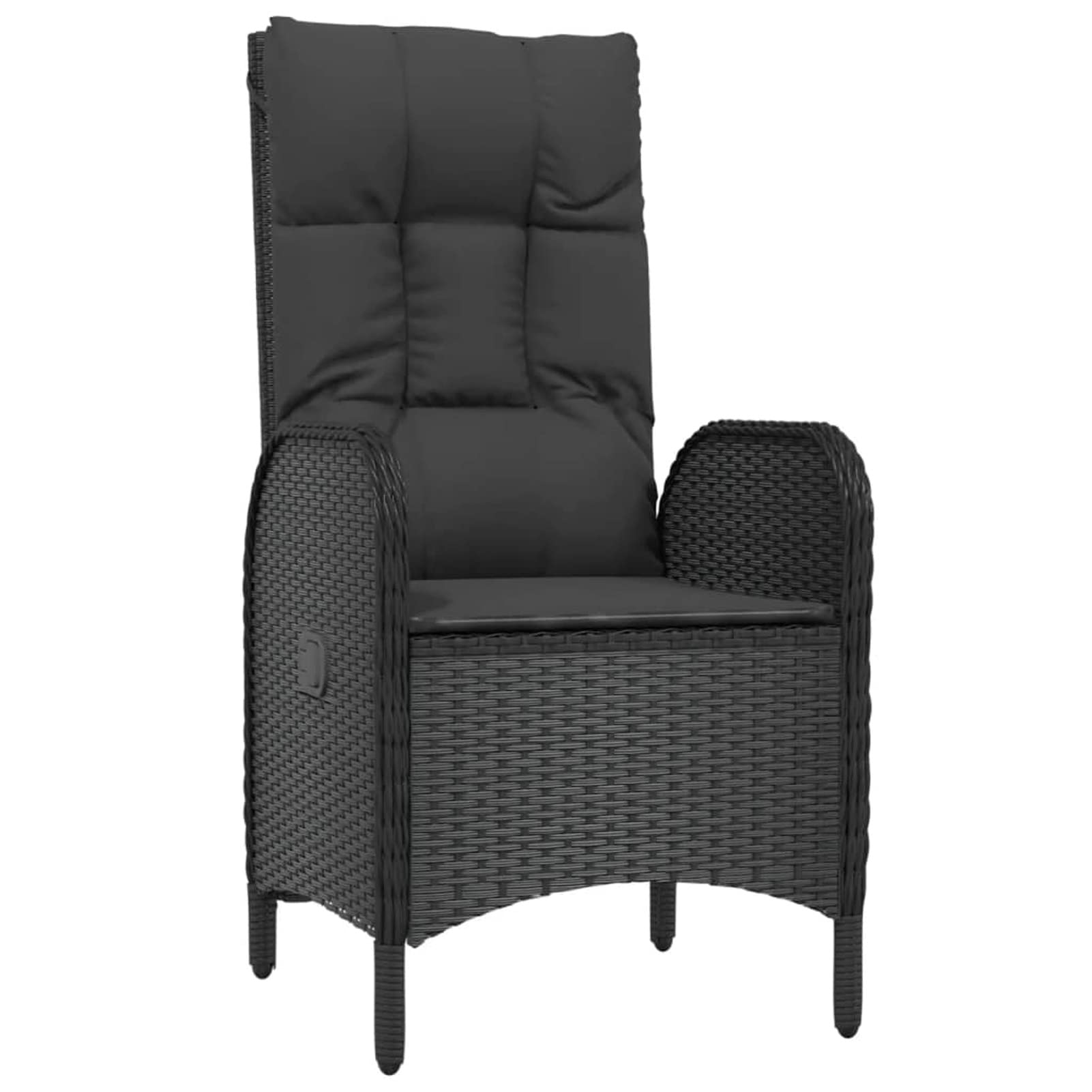 3185071 Set da Pranzo da Giardino 7 pz Nero con Cuscini in Polyrattan Testata in Legno,Testata Letto Matrimoniale Muebles Dormitorio Spalliera Letto Testiere per Letto Matrimoniale