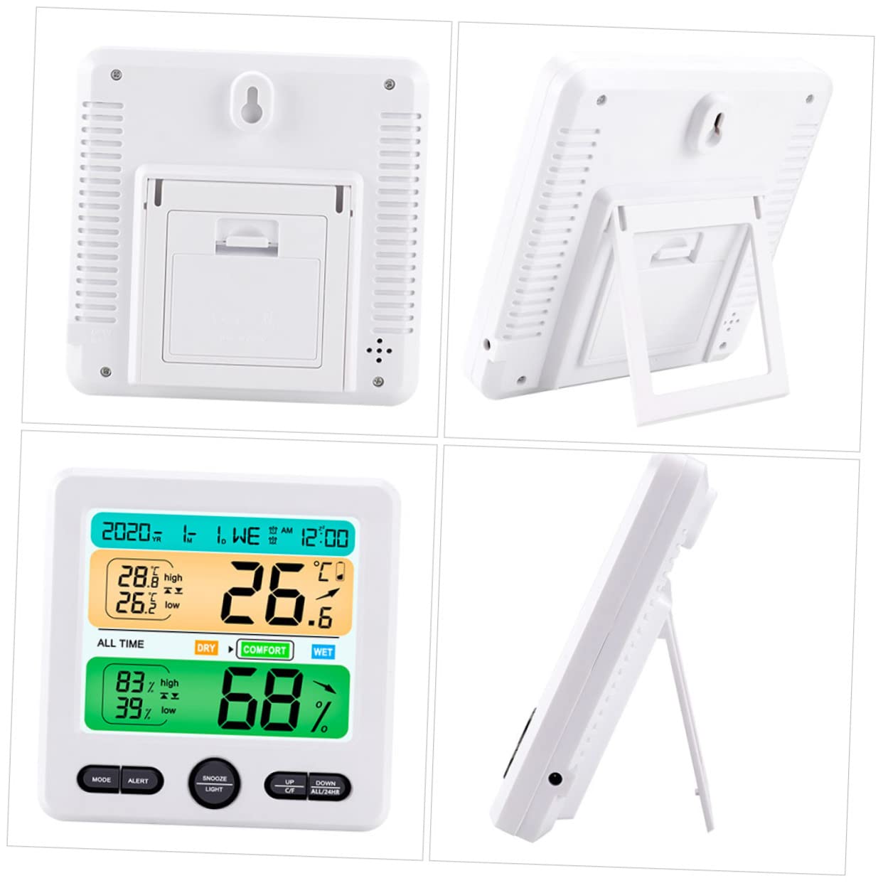 BESPORTBLE Termometro Per Interni Igrometro Digitale Con Temperatura E Umidità Termometro Lcd Preciso Perfetto Per La Cameretta Dei Bambini