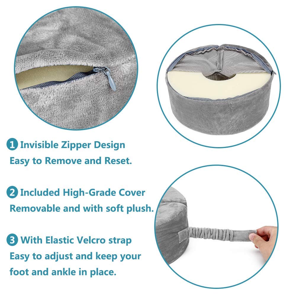Foot Elevation Pillows Ankle Heel Elevator Wedge Foot Support Pillow Medical Ankle Cushion for