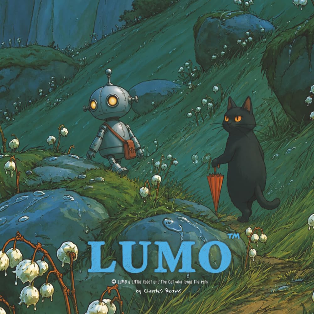 LUMO a Little Robot and the cat who loved the rain (LUMO A Little Robot’s Journey Children’s Books)