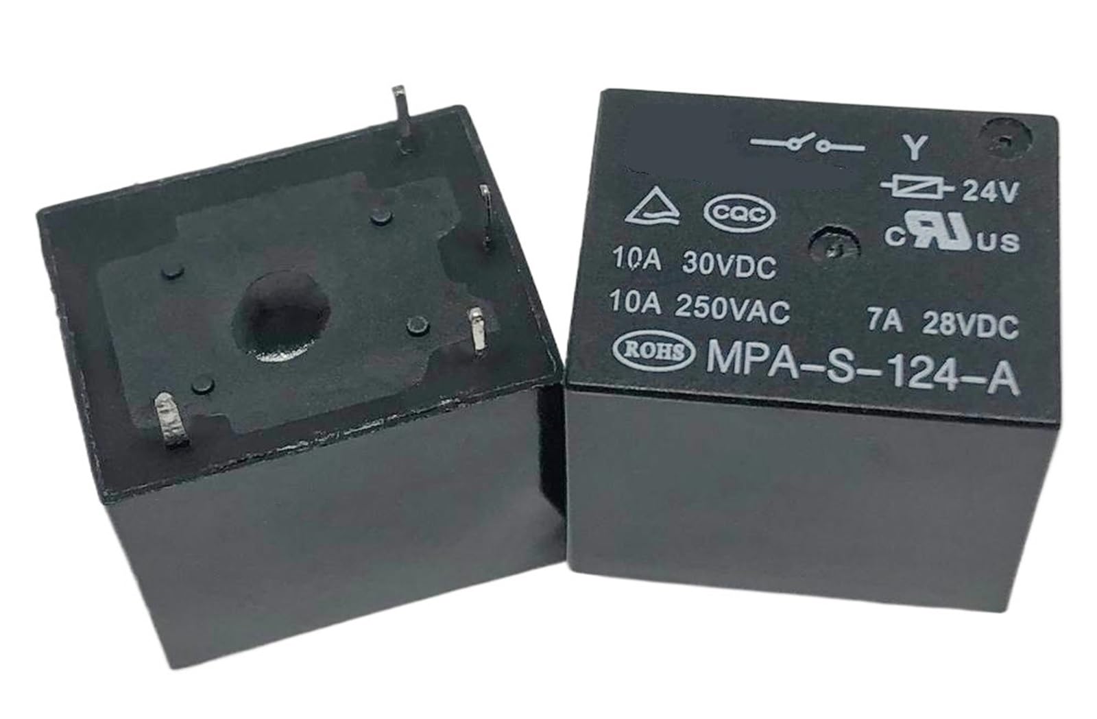 NWPNLXEA 1Pcs MPA-S-105-A ; MPA-S-112-A ; MPA-S-124-A ; (T73A-12V/24V-10A) Relay 4pins(MPA-S-124-A 24V)