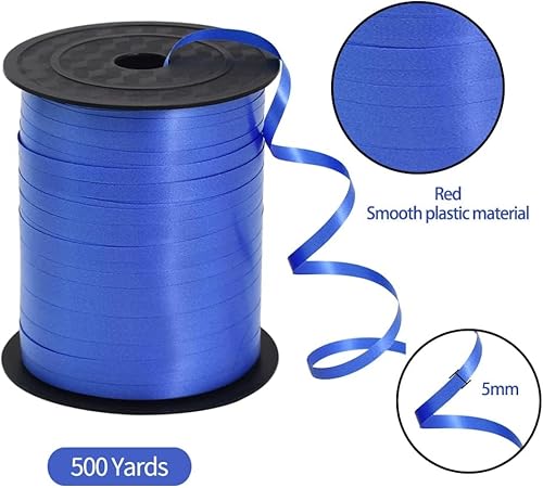 Vista 2 de TONIFUL Cinta rizadora de 500 yardas para decoración de arte y manualidades, envoltura de regalos, cintas y lazos para regalos de Navidad, Año Azul