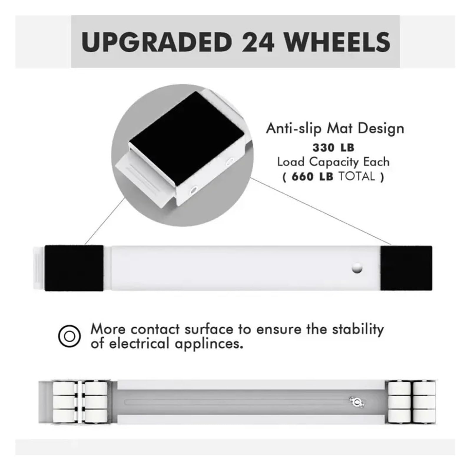 Compatible Con Lavadora, Soporte Ruedas De 360°