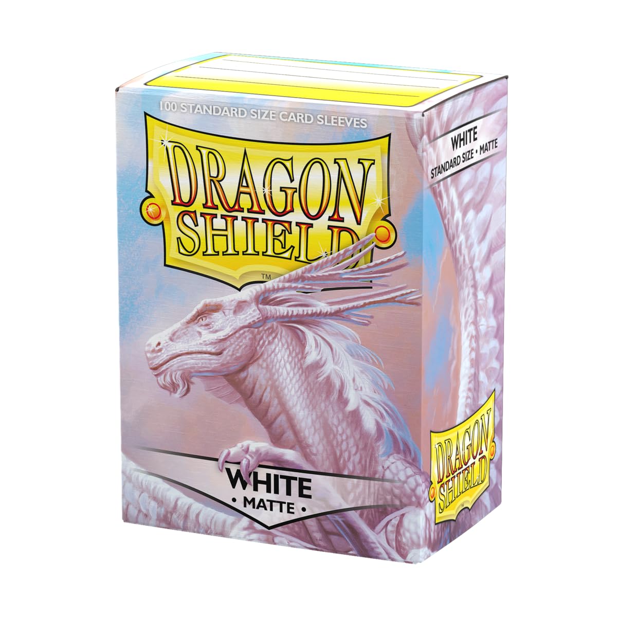 Dragon Shield | Standard Size Matte Card Sleeves | 100 CT - Smooth & Tough TCG Sleeves - Compatible with Pokemon, Flesh & Blood, One Piece & Magic The Gathering | Matte White