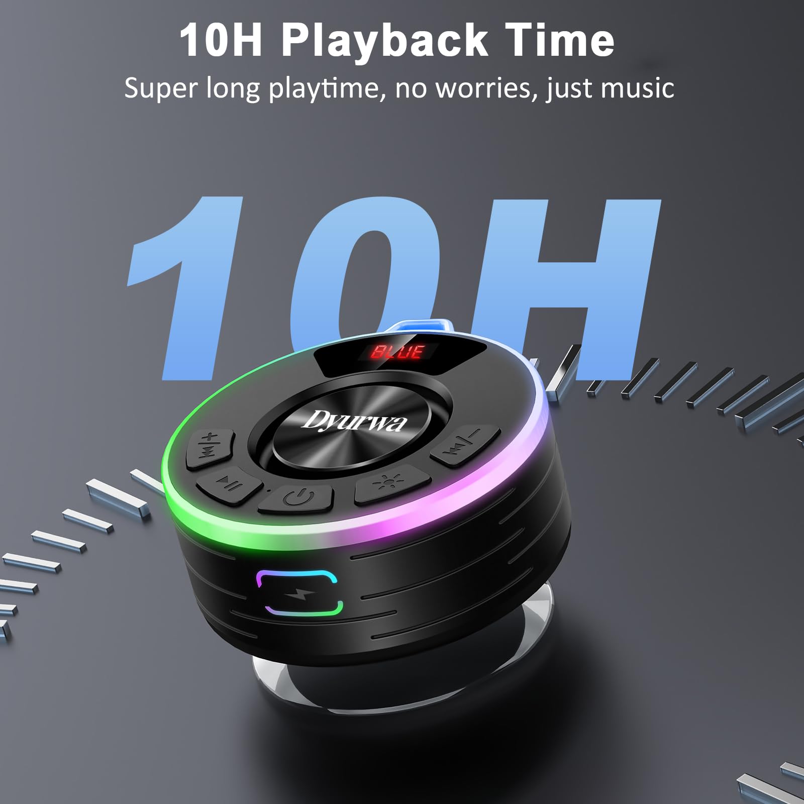 Altavoz Bluetooth con luces, Sonido cristalino Potente