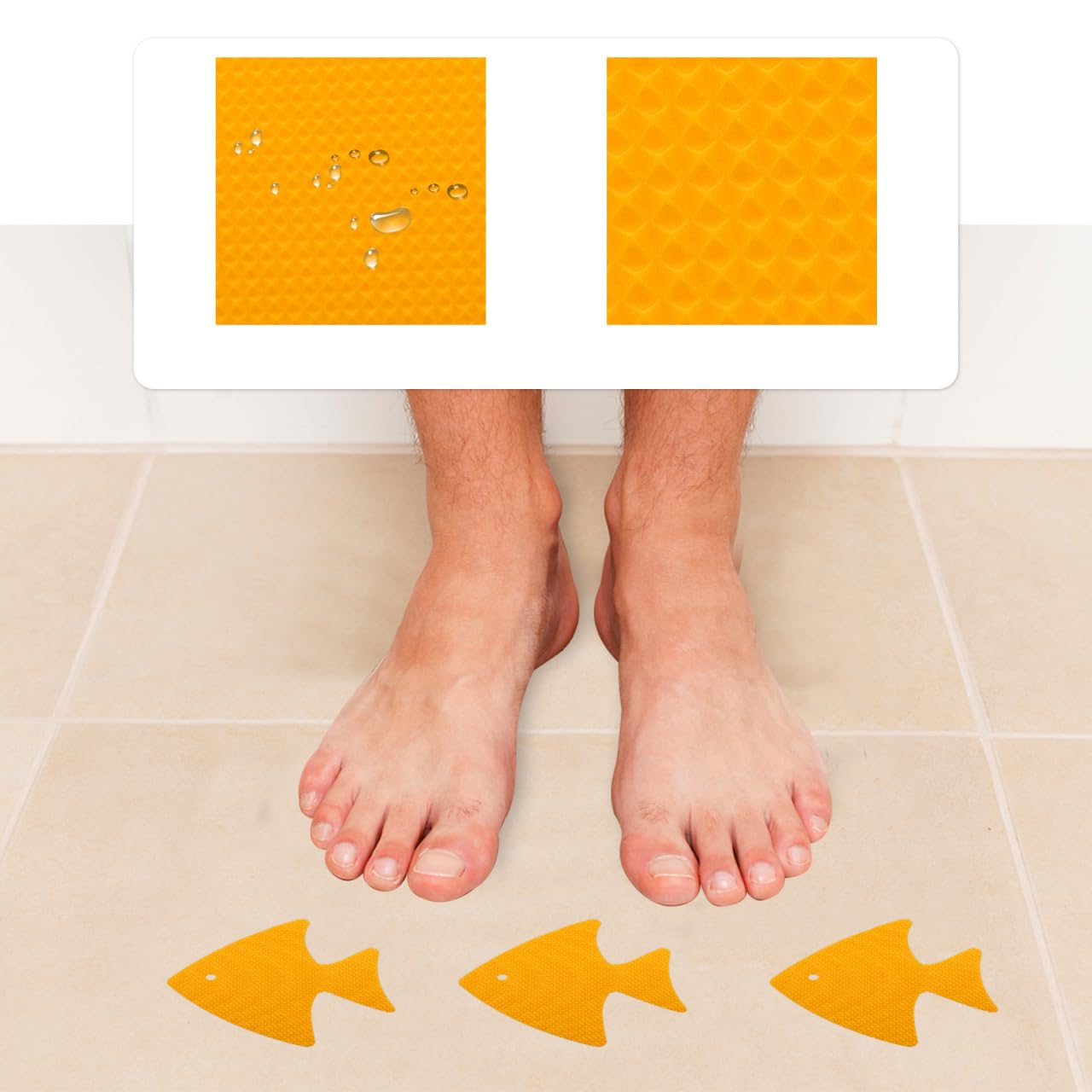 Angoily Anti-Slip Bath Stickers, 20PCS Bathtub Anti-Skid Sticker Safety Shower Grip Pad Stickers Sea Animal Decals Treads Adhesive Appliques Bathroom Floors Anti Slipping Sticker for Shower,Tub,Steps