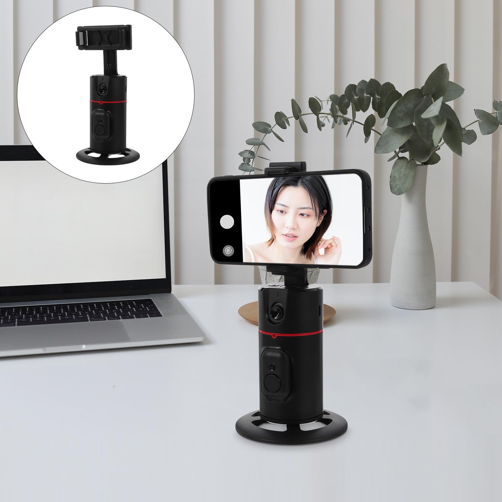 Estabilizador de Teléfono de Mano con Seguimiento Facial Automático