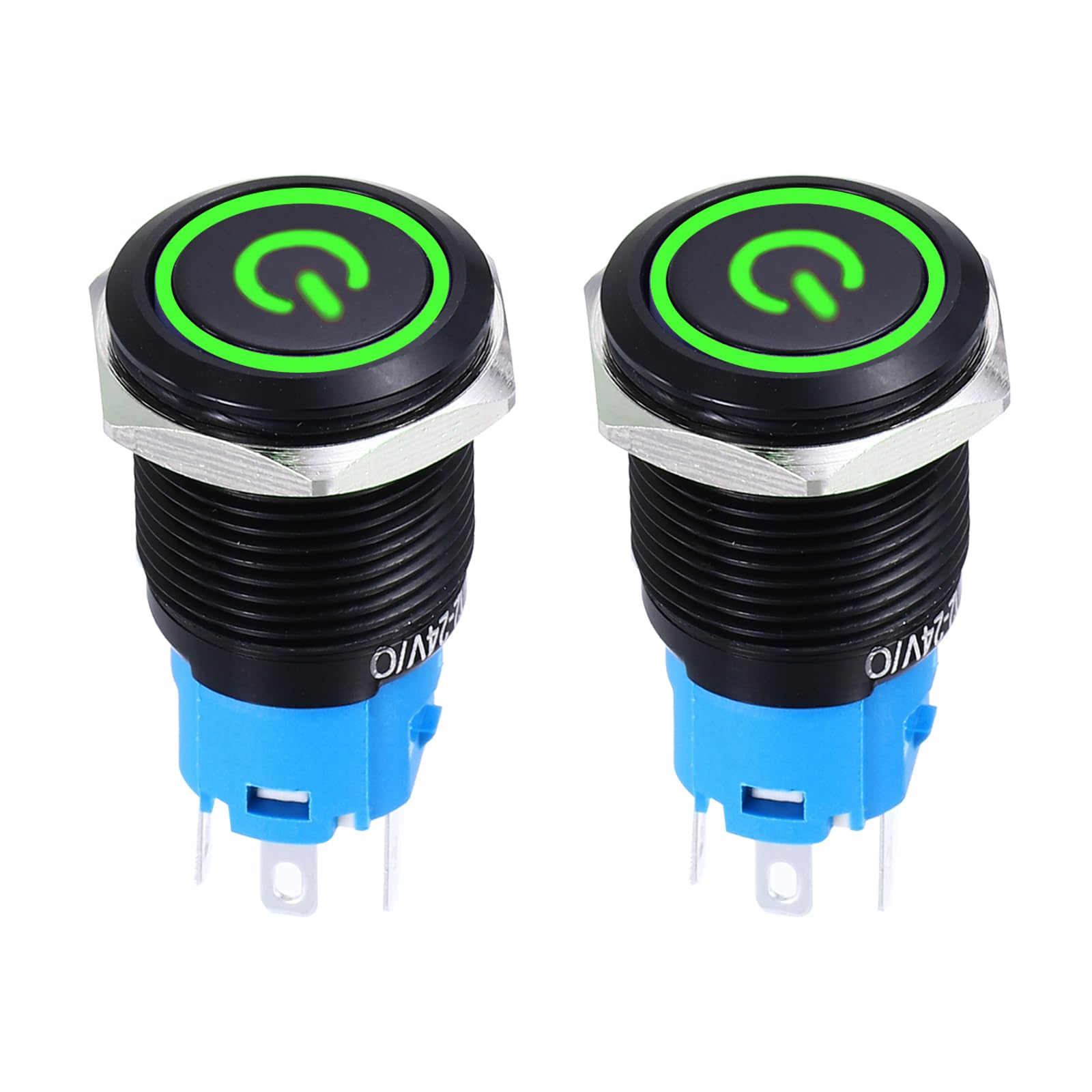 DMiotech 2 Pcs 16mm / 5/8" Push Button Switch
