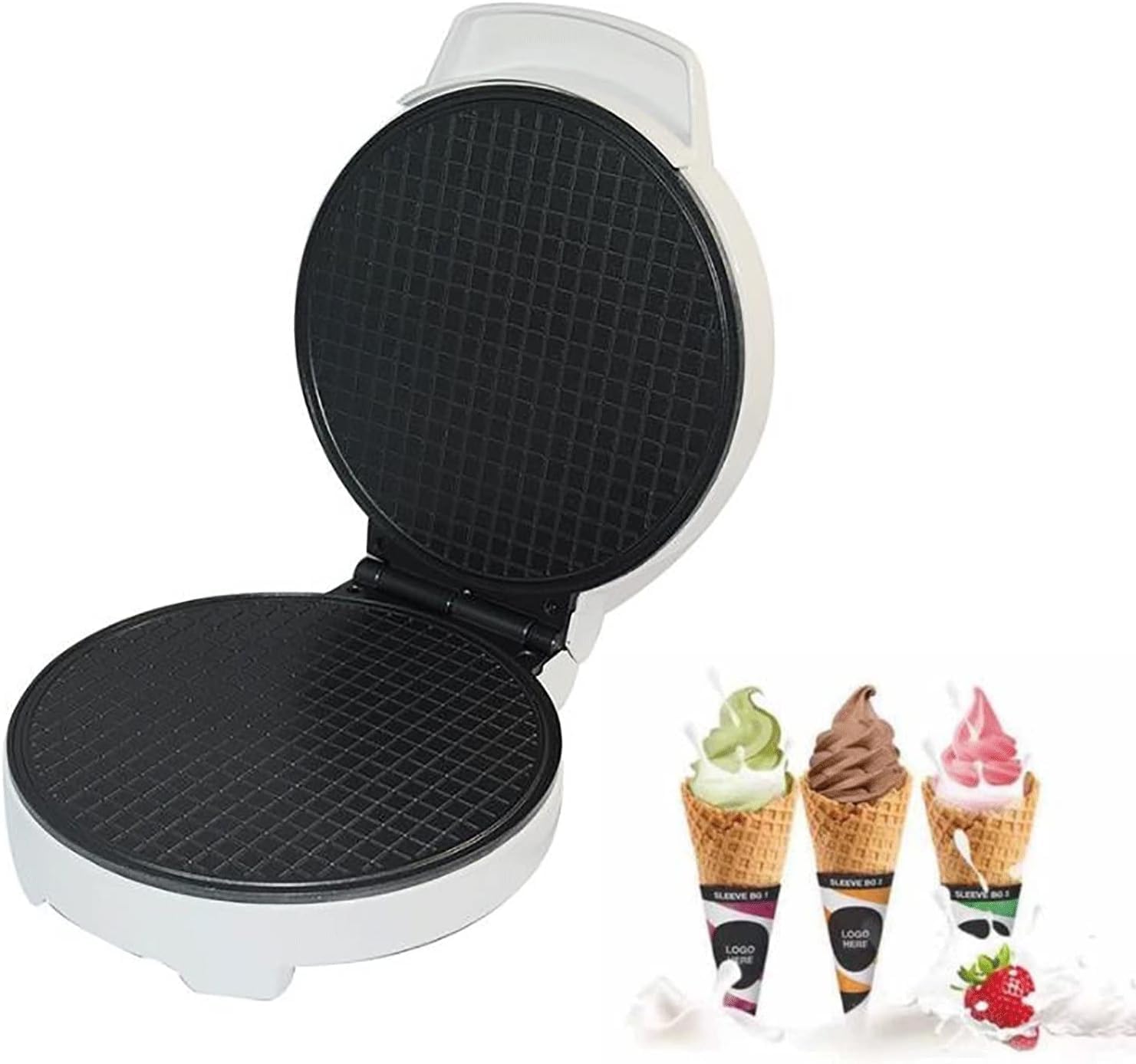 DSP KC1144 1000W NON-STICK WAFFLE CONE MAKER ICE CREAM CONE MAKER Waffle Maker Waffle Cone Maker with Cone Form Waffles Maker Machine For Home