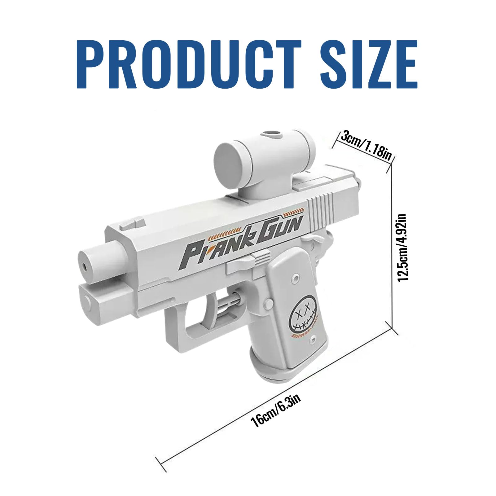 Prank Water Gun, Reverse Water Gun, Funny Two-Way Squirt Gun, Prank Trick Game Summer Toy Hilarious Gift for Parties Friend Summer Fun (White) — view 7