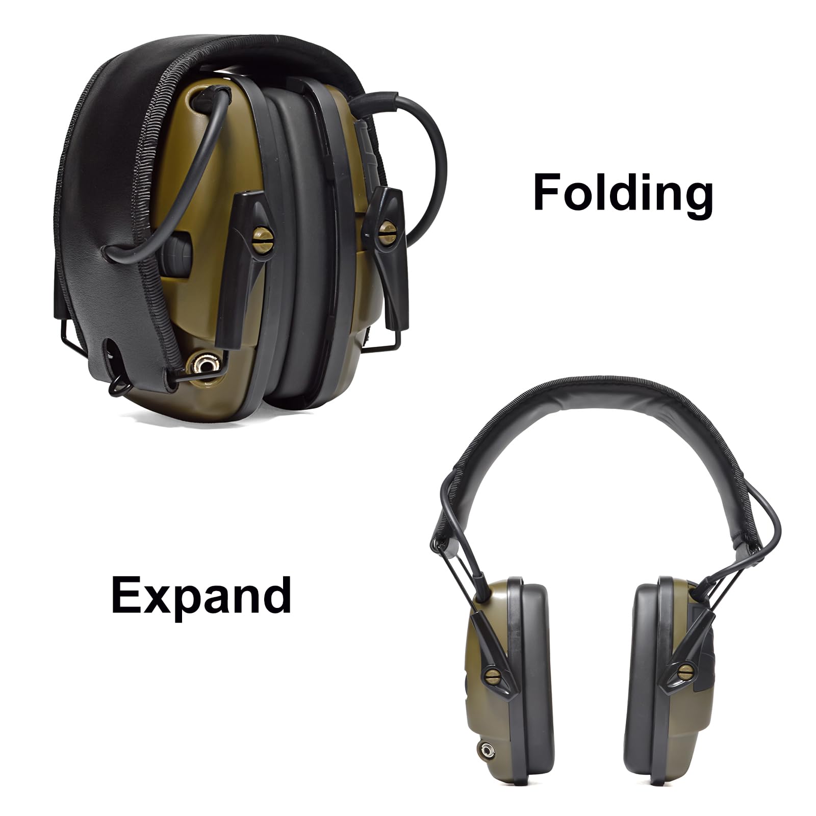 UAYESOK Auriculares electrónicos Walkie Talkie con reducción activa de ruido, protección auditiva para disparar con micrófono PTT para radio Motorola DP3400 DP4400 DP4600 DP4800 DP4801 MTP6650