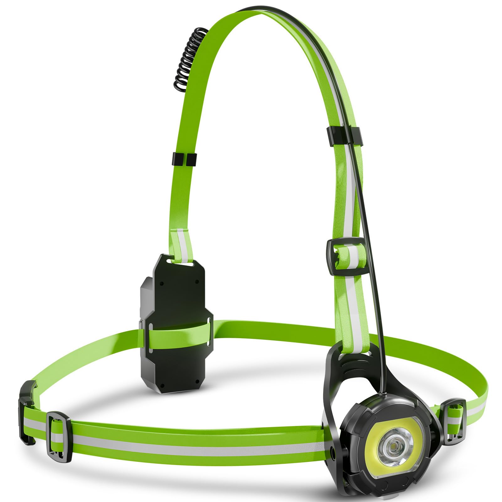 Linterna frontal recargable IPX4 con brillo regulable y varios modos de luz 8