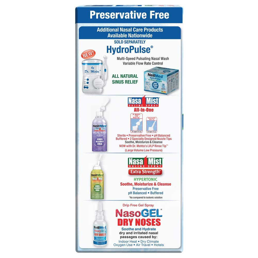 NeilMed Original Sinus Rinse Kit with 60 Premixed Sachets