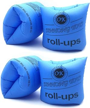 Topsung Floaties Inflatable Swim Arm Bands Rings Floats Tube Armlets for Kids and Adult