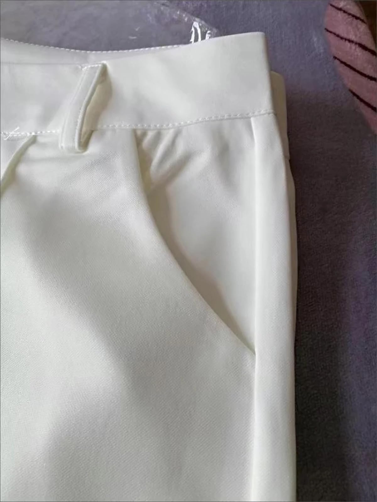 Pantalones acampanados para mujer, casuales, ajustados, de cintura alta, para oficina, pantalones rectos coreanos, elegantes pantalones formales