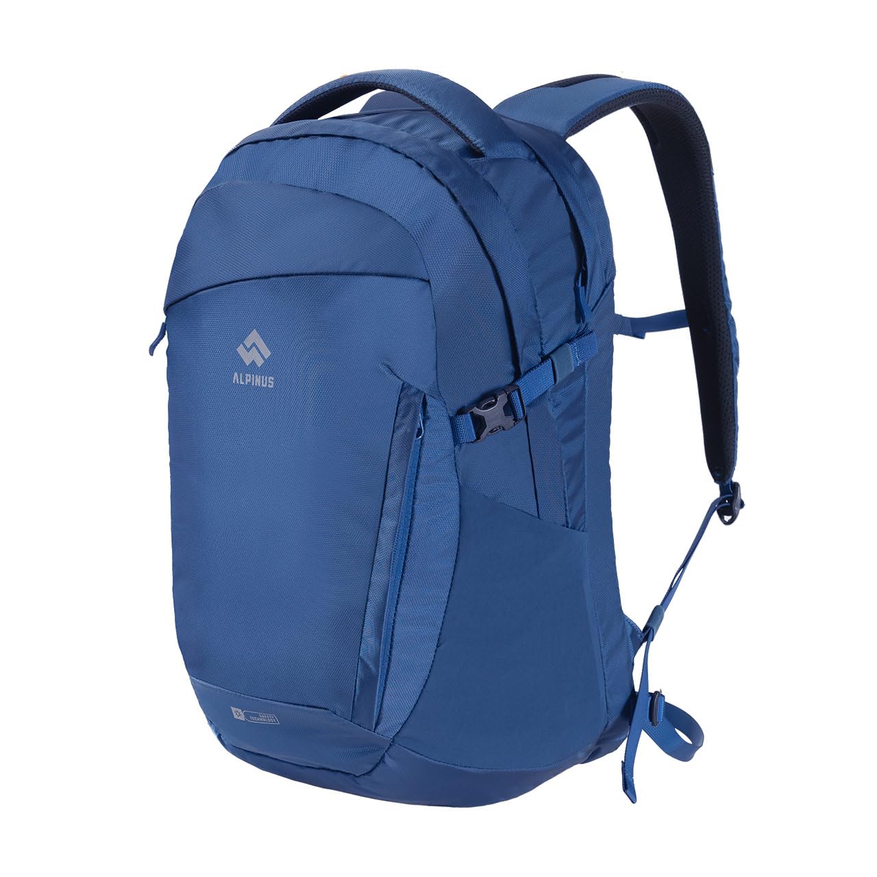 Alpinus - Plecak Turystyczny Masca 30, Plecak Trekkingowy, System H20, Gwizdek, Dzielona Komora na Laptop, Paski Kompresyjne, niebieski TR11444