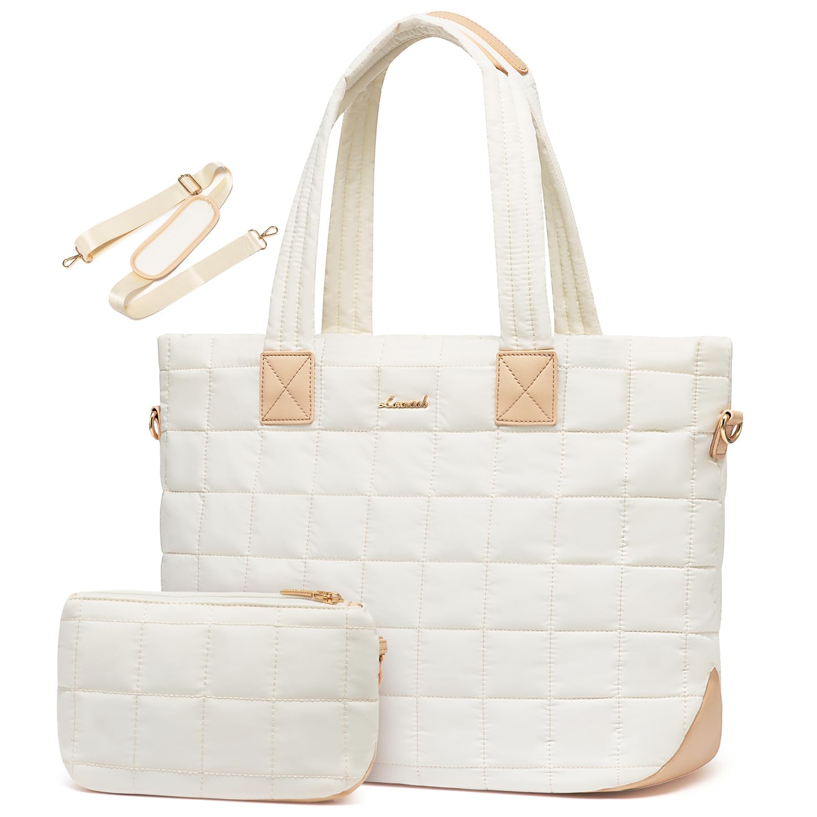 LOVEVOOK Quilted Puffer Tote