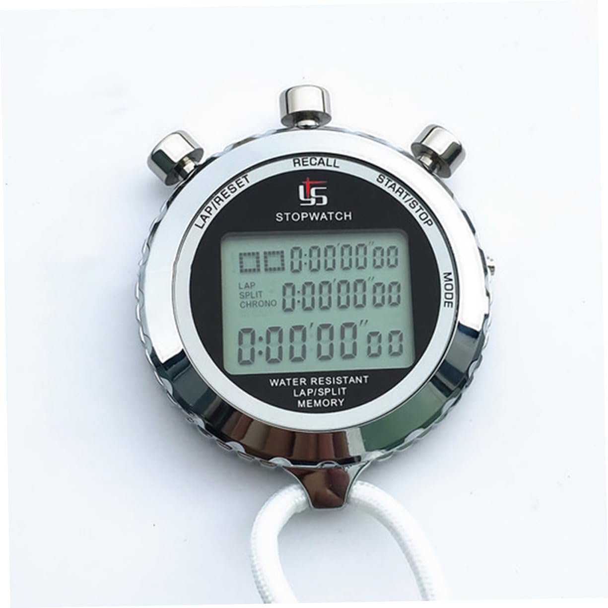 Cabilock Cronometro Digitale Portatile Professionale Con Timer Elettronico e Cronografo Lcd a 3 Righe, Contatore Multifunzione Per Allenamento Sportivo e Gestione Pausa in Palestra
