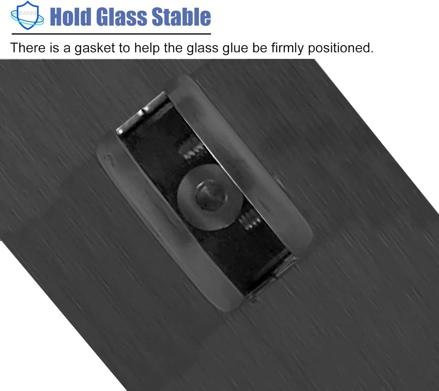 Square Balustrade Posts - 90cm Height Optional, Stairs Deck Balcony Glass Railing Post for Glass/Plastic/Wood/Acrylic, 304 Stainless Steel (Color : Shallow Grey, Size : H