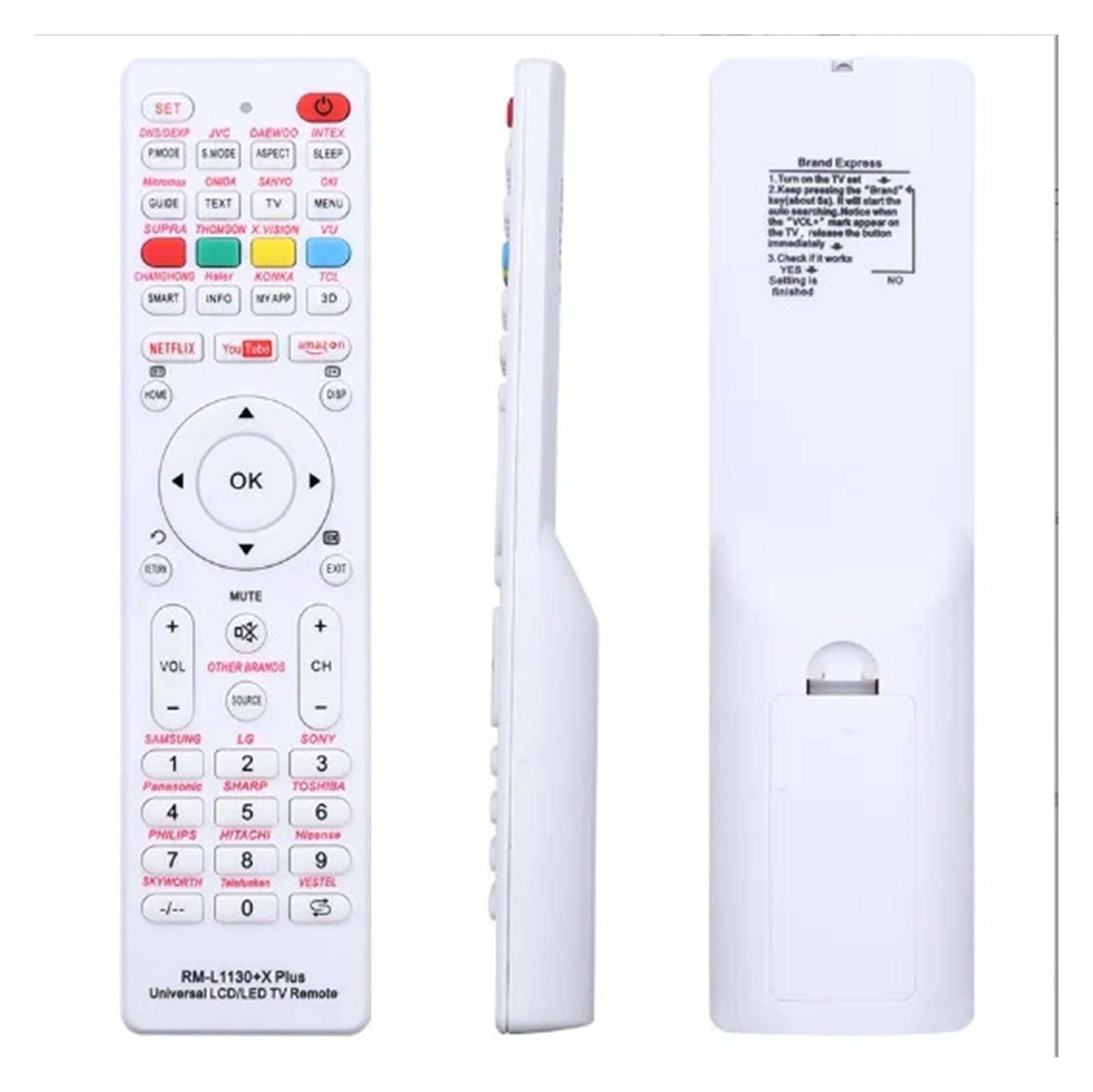 1 szt. Uniwersalny RM-L1130+X Zamienny pilot do telewizora RM-L113+12 RM-L1130+8