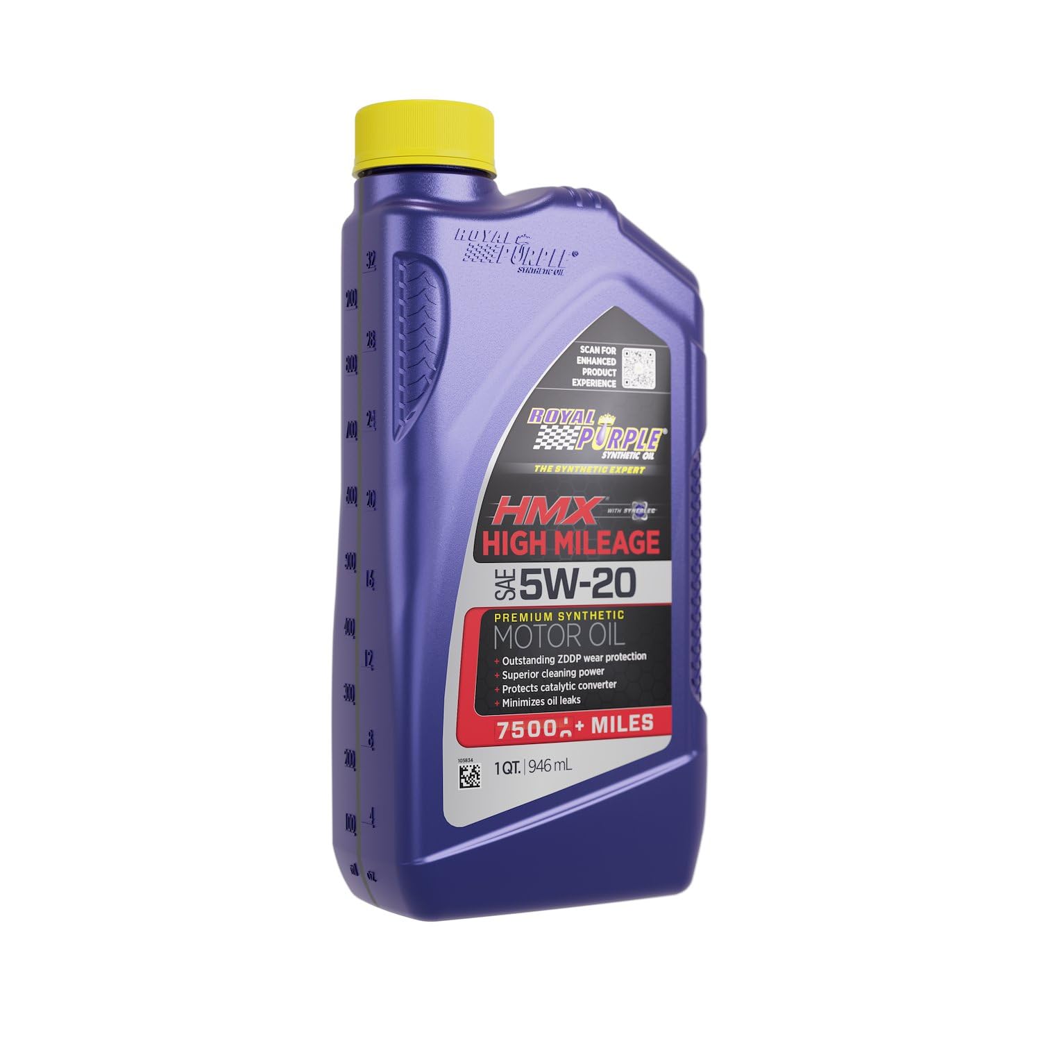 HMX w/Synerlec | High Mileage SAE 5W-20 Premium Synthetic Motor Oil |1 Quart | SKU: 17511