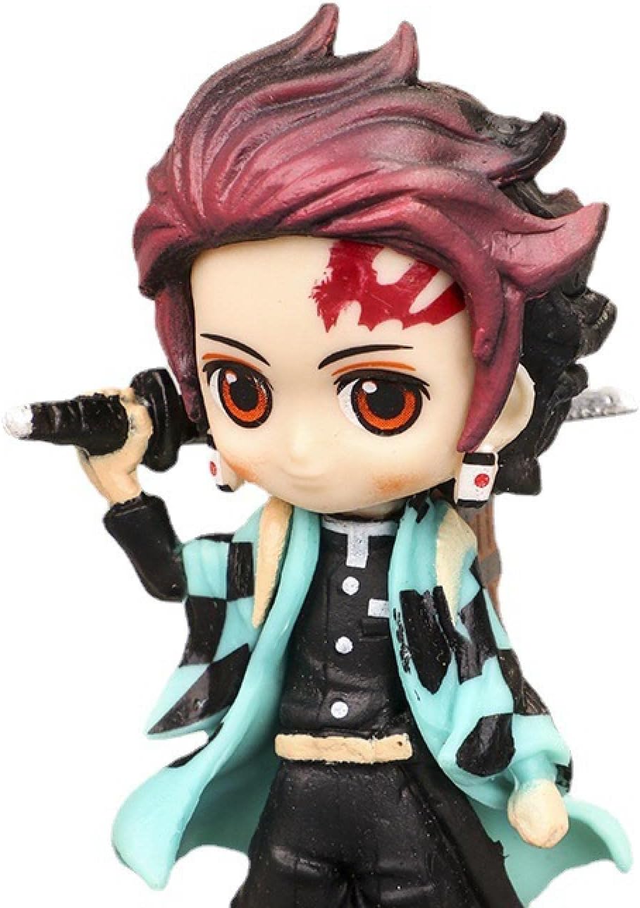 NEVANO 6 Pieces Cute Anime Action Figure Set,Cartoon Doll Statue Game Figure Model,Drawing Room Ornaments Collection PVC,A Gift for Boys and Girls Anime Fans